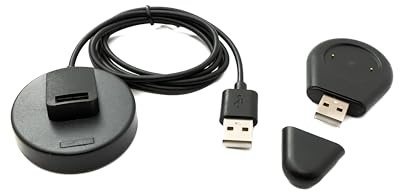 System-S Cavo USB 2.0 100 cm stazione di ricarica per Xiaomi Amazfit Cheetah Pro, adattatore rimovibile in nero