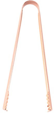Zerodeko 2pcs Stainless Steel Ice Tongs Food Folder for Bread Clip Serving Tong for Bar Home Use