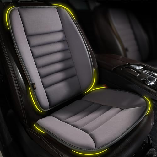 kingphenix Coussin de siège de voiture avec coussin de soutien dorsal : Design en mousse à mémoire de forme pour un confort amélioré, idéal pour les conducteurs et l'utilisation au bureau - Confort