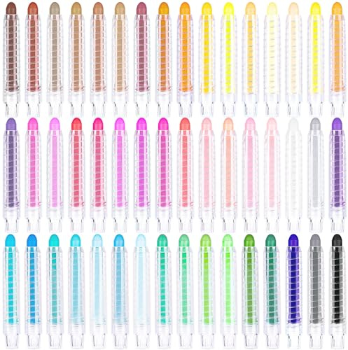ZHBDMGK Sidewalk Chalk for Kids, 48 Colors Dustless Washable Toddlers Chalk with Plastics Holder for Blackboard Drawing Writing Toys Gift Party Favors