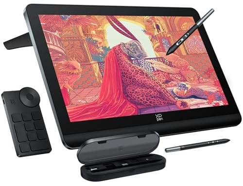 XPPen 4K UHD Artist Pro 19 Gen2 Drawing Tablet with Screen, 156% sRGB Graphic Tablet with 1.07 Billion Colors Anti-Glare Drawing Monitor with Dual 16384 Pen Pressure Stylus, Mini Keydial, 18.4