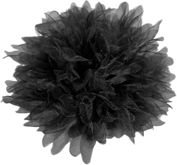 Asudaro Blumen Brosche Ansteckblume,1/4 Stück Handgefertigte große Blumenbrosche aus Stoff Große Anstecknadel aus Stoff Retro Ansteckblume für Damen, Broschenzubehör