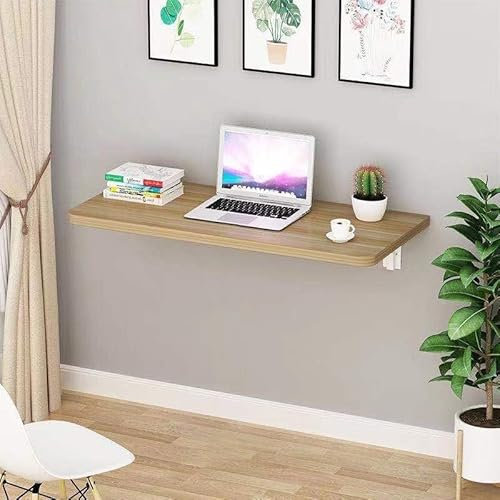 Foldable Wall Mounted Bar Table No Drill Installation Strong Load Bearing Perfect for Small Spaces Ideal for Dressing Room or Kitchen (Color:)