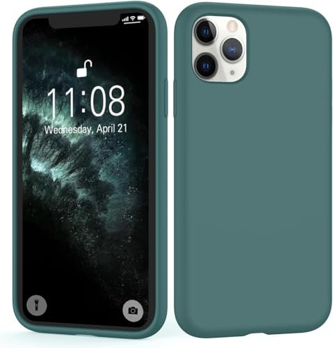 ORDA for iPhone 11 Pro Max Case 6.7-inch Silicone Camera Protection Ultra Slim Case Soft Gel for iPhone 11 Pro Max Cover Rubber Anti-Scratch Phone Case Compatible 6.7 Green