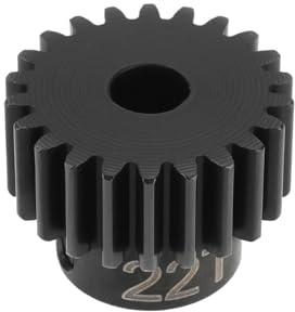 SG Store Pignone 22T Ingranaggio In Acciaio Temprato 0,5 Mod Ingranaggio Motore Con Foro 1/8 Adatto Per Motore Con Albero Da 2 Mm CSG182R08 Per Trasmissione A Ingranaggi Per Autocarri RC