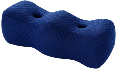 Venkudde, benhöga förvaringskudde, benkudde, kroppskudde vuxna, knäkudde 55 x 23 x 21 cm, Hill Shape Memory Foam-benkudde för att sova, för benstöd eller fotuppförvaring