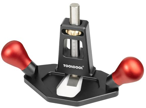 TOOLCOOL Router Plane Handheld Woodworking Tool Simple and Effective Plow Plane for Tuning Joinery Cutting Grooves Mortise (Aluminum alloy Grip)