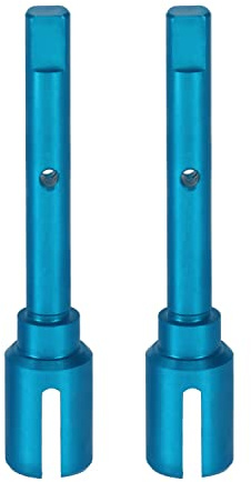 PrecisionGeek Aluminium Drive Shaft Joint Compatible with Tamiya TT-02 / TT-02B / TT-02D / TT-02T – Replacement for 54502 – Blue – 2 pieces