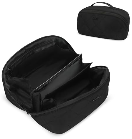 Hynes Eagle Kosmetiktasche Damen Kulturbeutel Schminktasche Reise Make Up Tasche mit Transparente Trenner