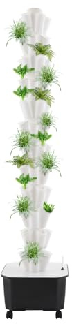 Torre di coltivazione idroponica, torre idroponica verticale con tecnologia di circolazione automatica dell'acqua, sistema di coltivazione idroponica per abitazioni, giardini botanici (12 livelli 60
