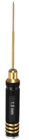QUARKZMAN Cacciavite Esagonale RC 1.5mm Cacciavite A Brugola Titanio Chiave A Brugola Acciaio Utensile Di Riparazione RC Per Modelli RC Auto Elicottero Barca