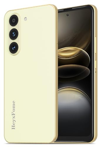 HeyxFome H4 opened Mobile Phones, Android 14 Smartphone, 6.6 HD+ Large Display, 13MP Camera, Octa Core Cheap Phones, 3GB+32GB/256GB, 4G Dual SIM Free Mobile Phone, Face ID/GPS, UK (Light Gold)