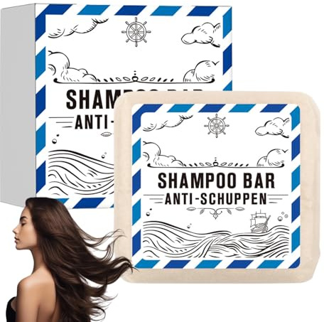 Festes Anti Schuppen Shampoo 3in1, Anti Schuppen Seife für Haar & Kopfhaut