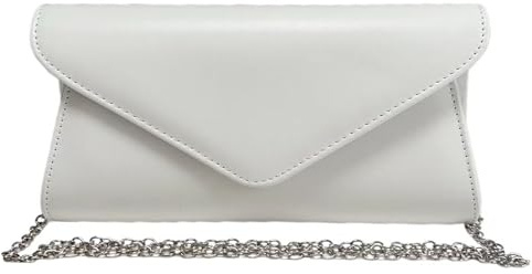 Leah Ward Women's Faux Leather Clutch Bags Wedding Flap Handbags 490H