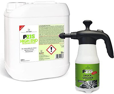 P21S Dr. Wack HIGH END Felgenreiniger 5L Kanister + 925ml Druckpumpzerstäuber