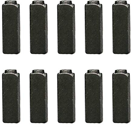 20 escobillas de carbón para motor, repuesto de escobilla de carbón BE-TOOL para amoladora angular eléctrica, estilo de secador de pelo (4x5,5x17mm) escobilla de carbón para herramienta eléctrica