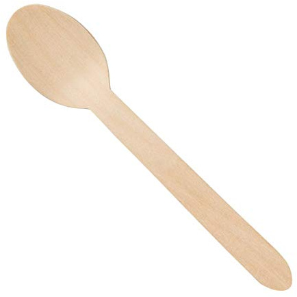 Karat Earth Wooden Compostable Heavy Weight Spoon, Disposable Wooden Spoon - Case of 1,000 pcs