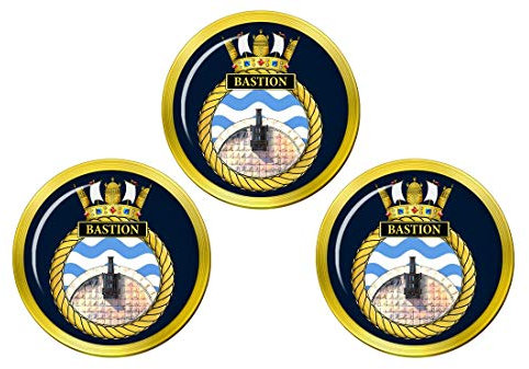 Giftshop UK Hms Bastion, Royal Marineblau Golfball Markierer