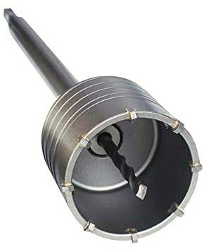 Kovalmax® FRESA A TAZZA 110 MM CAROTATRICE PER MURO CEMENTO ASTA PROLUNGA 35 CM PER TRAPANO SDS PLUS