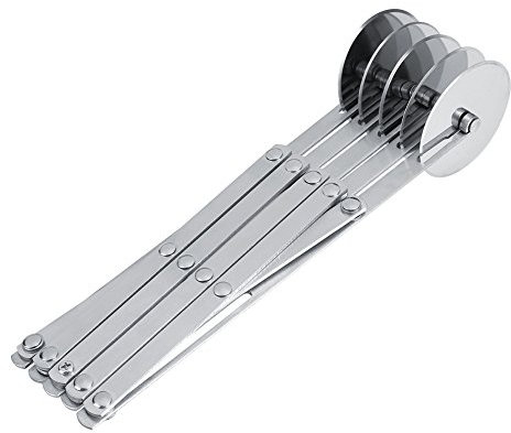Pastry Cutter, 5 Wheel Non-Stick Dough Cutter Stainless Steel Cake Knifes Multi-Round Dough Cutter Pastry Wheel for Kitchen(Five Rounds)