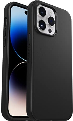 OtterBox Symmetry Case for iPhone 14 Pro Max, Shockproof, Drop proof, Protective Thin Case, 3x Tested to Military Standard, Antimicrobial Protection, Black