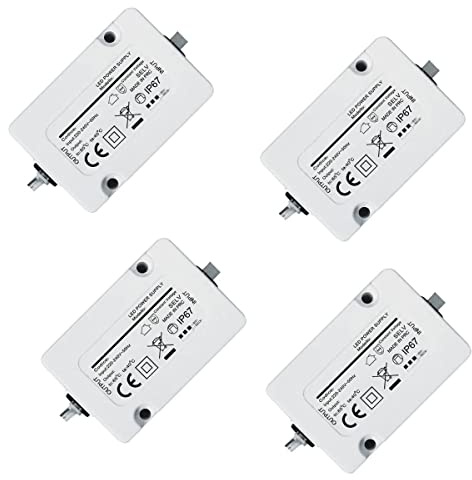 Confezione Alimentatore 12V Mini 1A 12W Impermeabile Stagno IP67 da Scatola 503 per Strip Led, Telecamere, Elettronica (4)
