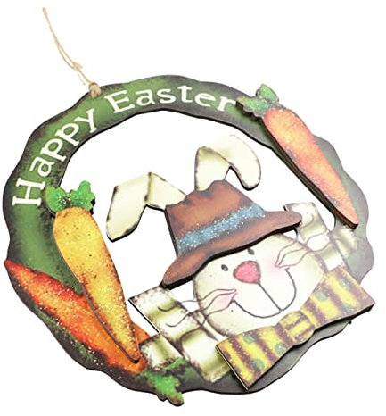 Garneck Holzanhänger Mit Ostermotiven Für Türdeko Party Und Feiertage Hübsche Dekoration Aus Hochwertigem Material Für Drinnen Und Draußen