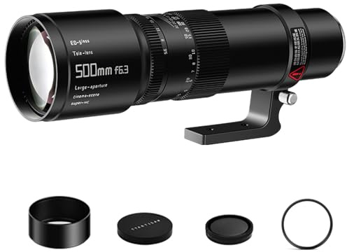TTArtisan 500mm F6.3 Super téléobjectif à focale Manuelle Plein Cadre pour Canon à Monture RF appareils Photo EOS R RP R5 R5C R6 R6II R3 R8 R7 R10 R50 R100
