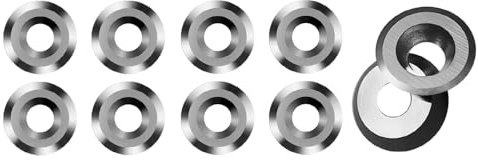 CDBP Negativi Inserti per Legno Rotondi da 12mm, frese in carburo di tungsteno NR12×2,5mm per tornio per legno e utensili per svuotamento e finitura, 10 pezzi