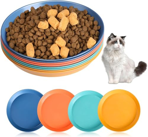 8 Stück Katzennäpfe für Futter und Wasser, 15cm Katzenfutternapf, Katzen Futternapf Katzenschüssel