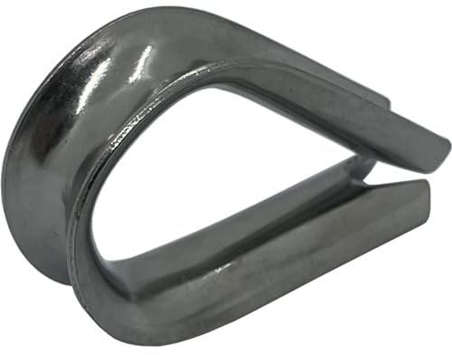 5x Cable metálico Dedal Acero inoxidable V2A 304 10mm inoxidable Dedal de cuerda