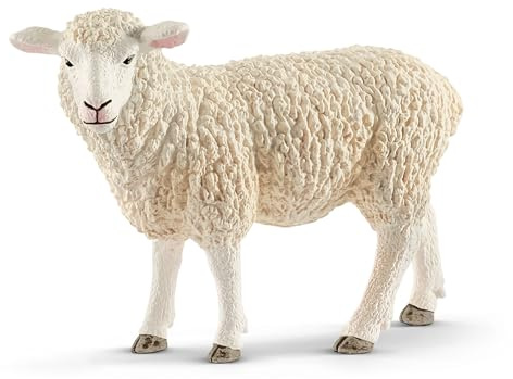 SCHLEICH Farm World | Schaf 17075 Bauernhof Spielfigur | detailgetreue Tierfigur & Sammelfigur | Geschenk für Jungen und Mädchen | Bauernhof Spielzeug ab 3 Jahren
