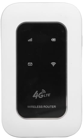 Tragbarer 4G LTE-WLAN-Router mit SIM-Kartensteckplatz, 300 Mbit/s Entsperrtem USB-Modem, 3200 MAh Akku, LTE CAT4, Bis zu 10 Benutzer für Smartphone, Tablet, Laptop