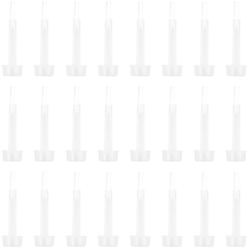 ZJIVQO 200PCS Nail Brush Replacement Nail Polish Replacement Brush with Cap Dip Activator Brush Dip Powder Replacement Liquid Brush Nail Cleaner for DIY Nail Art Home Salon