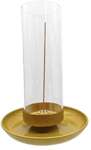 Räucher stäbchen Halter, Räucher stäbchen Halter für Stöcke, Abnehmbarer Glas-Asche fänger, Mess freier Räucher stäbchen Brenner, Meditation,Yoga,Spa und mit Dekorations regalen in Häusern und Büros