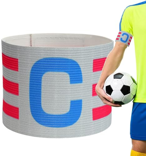 Shurzzesj Bandeau de Bras pour Capitaine de Football, Bandeaux pour Capitaine de Football, Bande de Bras de Sport pour Capitaine de Football, Bandes pour Joueurs réglables, élastiques pour Jeux de
