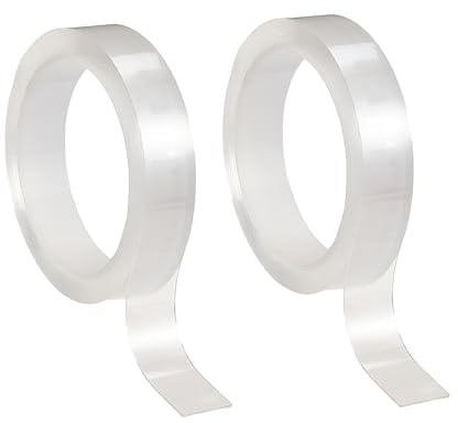 NICENEEDED 2 Rolle Transparentes Vorhang Gleitband Übergangsband Für Vorhangschienen 0.599.84cm X (60) cm Vorhang Gardinenring Schiebeband