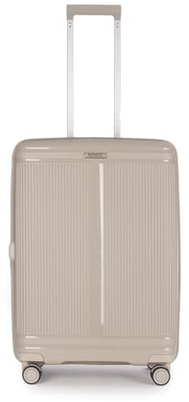 Stratic Straw T Hartschalen-Koffer Trolley Koffer mittelgroß Reisekoffer, nachhaltig, 4 Rollen, erweiterbar, TSA-Schloss (Größe M, Sand)