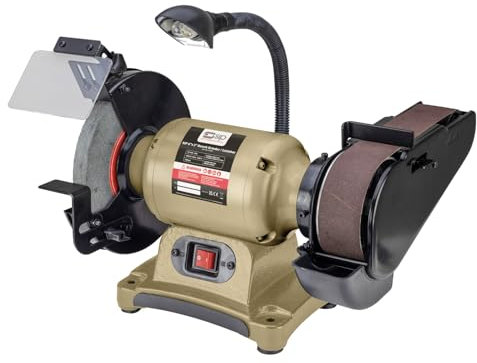 SIP Bench Grinder/Belt Sander Linisher 550W 8 Wheel, 710mm x 50mm Belt with LED Work Light