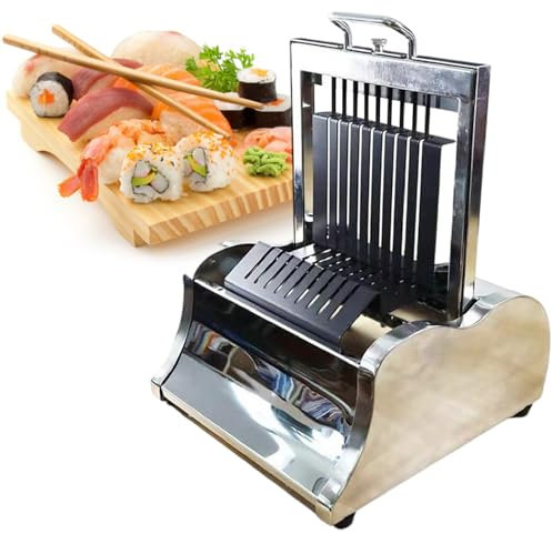 Kit Para Hacer Sushi, Cortador De Sushi De 8/10/12 Piezas Con Cuchilla ExtraíBle Y Encimera, Para Principiantes Amantes Del Sushi, MáQuina Para Hacer Sushi Diy,10Segments
