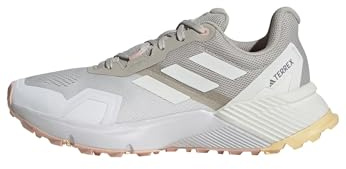 Adidas Mujer Terrex Soulstride Trail Running Shoes, Wonder Alumina/Ice Tangerine/Blush Pink, 41 1/3 EU