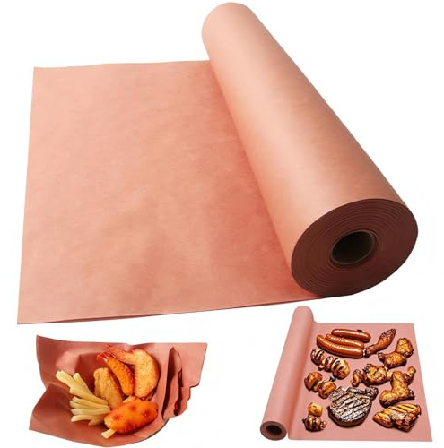 ZYNERY Pink Butcher Paper Roll, Perfect Cooking of Juicy, Multifunctional Butcher Paper for Grill, Smoker, Barbecue and Oven, 30 cm x 60ft