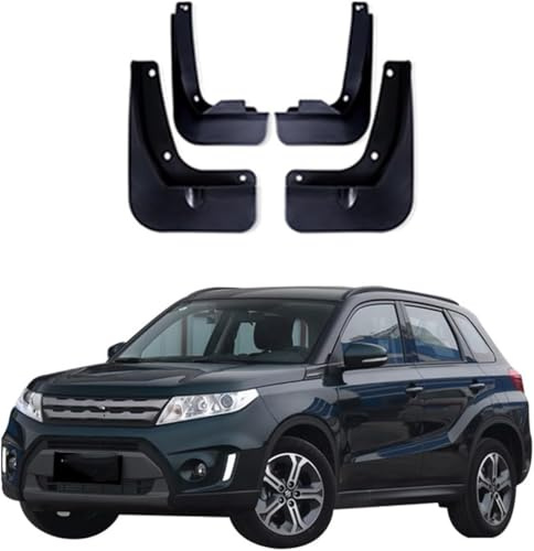 4 Pezzi Paraspruzzi Auto per Suzuki Vitara 2016-2025, Set Completo Anteriore e Posteriore Antispruzzo Impermeabile Protezione da Acqua