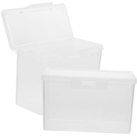 Hemobllo Lot de 2 Petites Boîtes de Conservation pour Fromage en Polypropylène Transparent, Étui Compact pour Tranches de Fromage Frais, Adapté Réfrigérateur Cuisine, Boîte de Rangement Pratique