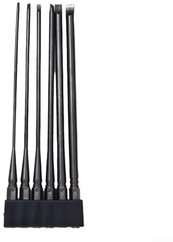 Lot de 6 embouts de tournevis avec longueurs de 50 mm, 75 mm, 100 mm, 150 mm pour embouts de tournevis à percussion, SL2 à SL6 à tête plate en métal (150 mm)