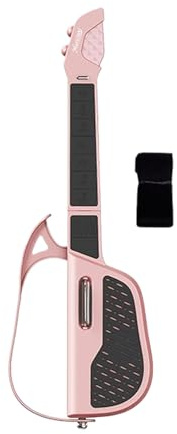 Guitarra sin cuerdas, instrumento de cuerda sin cuerda, con guía de luz LED, plegable, modo de acorde automático, guitarra eléctrica portátil, para adultos y familiares al aire libre, para actuaciones