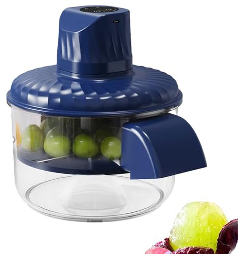 Peladora automática de uvas, peladora eléctrica de ajos y tomates cherry, herramienta para quitar la piel para frutas pequeñas, pelado sin esfuerzo para la cocina del hogar