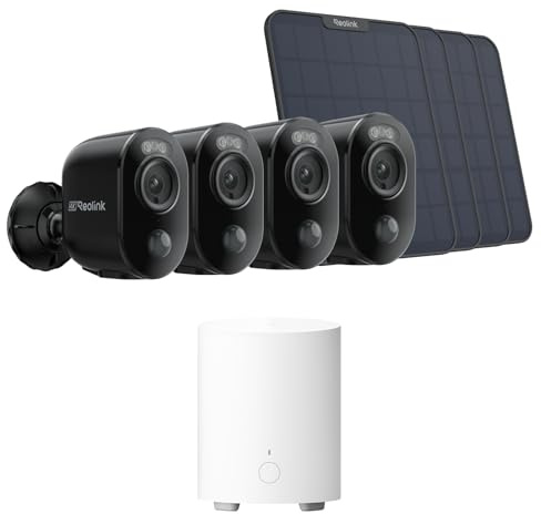 Reolink Überwachungskamera Aussen Akku Argus 3 Ultra(Schwarz) mit Solarpanel, 8MP Farbnachtsicht, Solar WLAN Kamera Outdoor mit 2,4/5GHz WiFi, Das All-in-One-Sicherheitszentrum mit lokalem Speicher