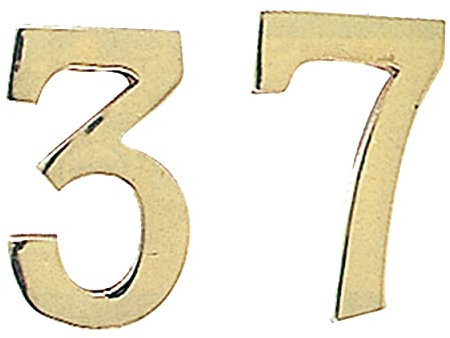 6 BL Di BL NUMERO CIVICO IN OTTONE 1 MM.100