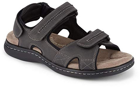 DOCKERS Men's Newpage Sandal, Grey, 9 M US